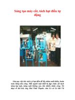 Tài liệu Sáng tạo máy cắt, tách hạt điều tự động docx