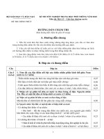 Tài liệu Đáp án chính thức kỳ thi tốt nghiệp THPT môn Địa lý - Giáo dục thường xuyên pdf