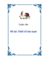 Tài liệu Đề tài: Thiết kế kho lạnh pdf