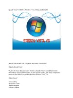 Tài liệu Speedy Vista V3 OEM ( Win O ndows Vista Ultimate 32bit ) doc