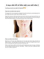 Tài liệu 6 mẹo nhỏ để sở hữu một son môi như ý pdf