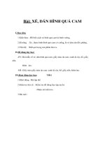 Tài liệu Thủ công 1 - Bài: XÉ, DÁN HÌNH QUẢ CAM pptx