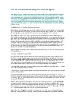 Tài liệu Giải bài toán kinh doanh bằng các “quân cờ người” ppt