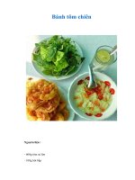 Tài liệu Bánh tôm chiên doc