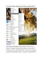 Tài liệu Các tiện ích Windows cần phải có cho 20 nhiệm vụ cần thiết- Phần 1 docx