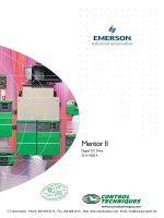 Tài liệu Mentor II Digital DC Drive 25 A-1850 A pptx