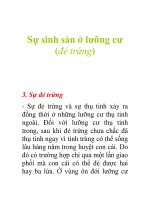 Tài liệu Sự sinh sản ở lưỡng cư (đẻ trứng) ppt
