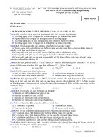 Tài liệu Đề thi chính thức kỳ thi tốt nghiệp THPT 2010 môn Vật lý - Giáo dục THPT (Mã đề thi 935) pptx