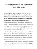 Tài liệu Nuốt nghẹn có thể là dấu hiệu của các bệnh hiểm nghèo ppt