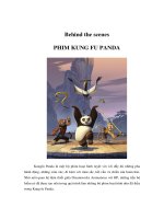Tài liệu Behind the scenes - PHIM KUNG FU PANDA pdf