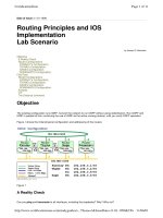 Tài liệu Routing Principles and IOS Implementation Lab Scenario doc