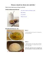 Tài liệu Mousse chanh leo thơm nức mũi đây! doc