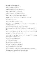 Tài liệu Supply the correct form of the verbs1 docx