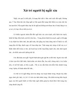 Tài liệu Xử trí người bị ngất xỉu docx