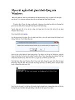 Tài liệu Mẹo rút ngắn thời gian khởi động của Windows ppt