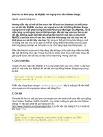 Tài liệu Sao lưu và khôi phục lại MySQL với mysql-zrm trên Debian Sarge docx