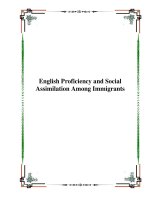 Tài liệu English Proficiency and Social Assimilation Among Immigrants doc