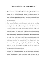 Tài liệu THE ELVES AND THE SHOEMAKER - GRIMM''''S FAIRY TALE pptx