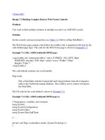 Tài liệu Binding Complex Data to Web Forms Controls doc