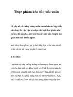 Tài liệu Thực phẩm kéo dài tuổi xuân doc