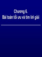 Tài liệu Chương 6: Bài toán tối ưu và tìm lời giải doc