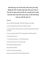 Tài liệu Thu hồi rừng của tổ chức được Nhà nước giao rừng không thu tiền sử dụng rừng hoặc được giao rừng có thu tiền sử dụng rừng mà tiền đó có nguồn gốc từ ngân sách nhà nước hoặc được thuê rừng trả tiền thuê hàng năm nay giải thể, phá sản pptx