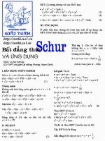 Tài liệu Bất đẳng thức Schur và ứng dụng doc