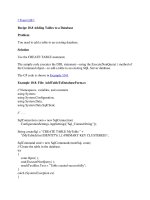 Tài liệu Adding Tables to a Database pdf