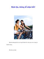 Tài liệu Bệnh lậu, không dễ nhận biết! pdf