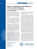 Tài liệu KRONE - Guide - How to implement Cost effective CCTV at customer premises pdf