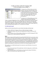 Tài liệu Cài đặt, cấu hình và kiểm thử Exchange 2007 CCR trên Mailbox Server (Phần 1) pdf