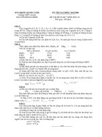 Tài liệu Đề thi Olympic 30/4 môn Hóa lớp 10 - Đề số 13 pdf