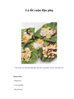Tài liệu Lá lốt cuộn đậu phụ pdf