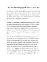 Tài liệu Hợp nhất mã số đăng ký kinh doanh và mã số thuế Sau khi bỏ quy định về mã pdf