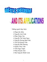 Tài liệu Định lý Vectơ và các ứng dụng pdf