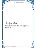 Tài liệu Báo cáo thực tập đợt kiến tập tại bộ KH&CN docx