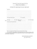 Tài liệu Biểu mẫu 