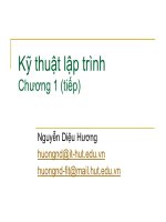Tài liệu Kỹ thuật lập trình Chương 1 (tiếp) docx