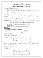 Tài liệu Toán giải tích - Kiến thức cơ bản doc
