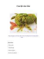 Tài liệu Cua lột rán cốm pdf