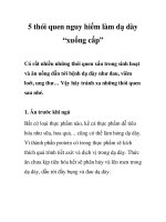 Tài liệu 5 thói quen nguy hiểm làm dạ dày “xuống cấp” pptx