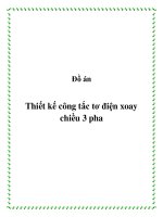 Tài liệu Đồ án: Thiết kế công tắc tơ điện xoay chiều 3 pha docx