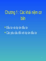 Tài liệu Bài giảng môn đầu tư - Chương 1: Các khái niệm cơ bản ppt