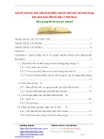 Lợi ích của các nhà máy thuỷ điện vừa & nhỏ tỉnh lào cai trong bối cảnh biến đổi khí hậu ở việt nam