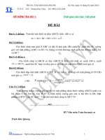 Tài liệu Đề và đáp án thi thử đại học môn Toán 2010_Đề số 1 doc