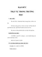 Tài liệu TRẬT TỰ TRONG TRƯỜNG HỌC docx