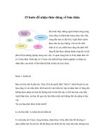 Tài liệu 15 bước để nhận thức đúng về bản thân ppt