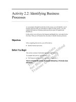 Tài liệu Activity 2.2: Identifying Business Processes pptx
