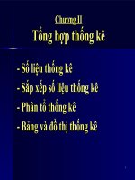 Tài liệu Chương II: Tổng hợp thống kê ppt