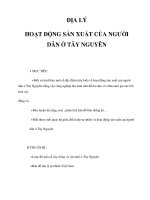 Tài liệu ĐỊA LÝ - HOẠT ĐỘNG SẢN XUẤT CỦA NGƯỜI DÂN Ở TÂY NGUYÊN (2) doc